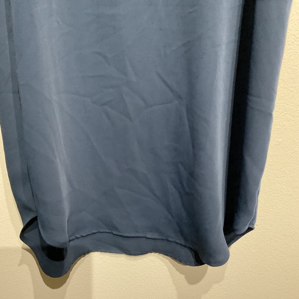 Cynthia Rowley Jersey Tank Dress Size 6.Knee Length Navy Blue Dress Short Sleeve - Picture 5 of 8